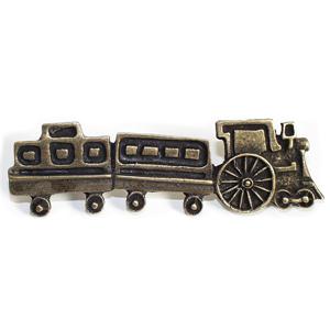 Emenee OR256-ABB Premier Collection Train Handle 4-1/4 inch x 1-1/4 inch in Antique Bright Brass Story Book Series